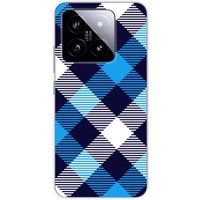 Xiaomi 14 Tartan Blue Siliconen Hoesje
