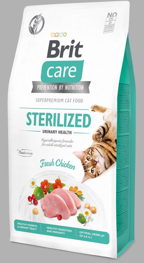 Brit Care Cat Grainfree Adult Sterilized Urinary Health Fresh Chicken 7 kg - Kat