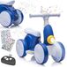 Vélo d'équilibre électrique pour enfants, 2-en-1, bleu-blanc