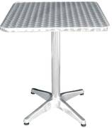 Bolero RVS tafel vierkant 60cm