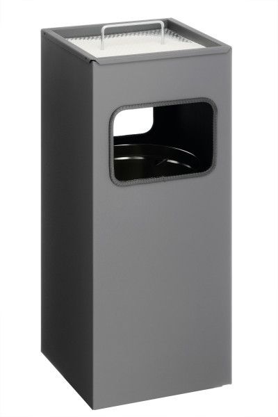 Durable Panda Buitenasbak 333158 Antraciet Metaal 25 x 25 x 62 cm