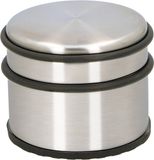 Alpina Deurstopper van 1.1 kilo - staal - met zwart kunststof rand - 9 x 7 cm