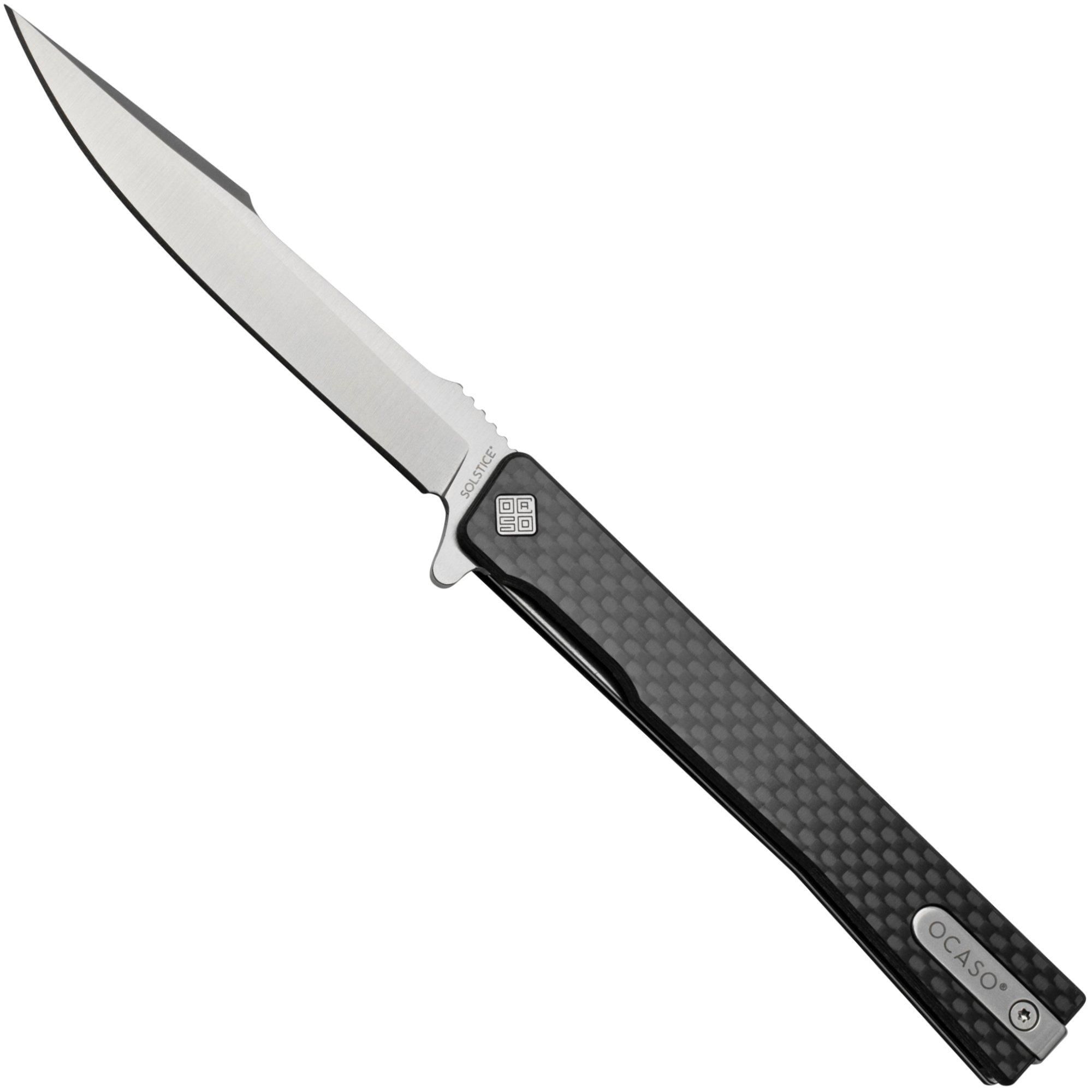 Ocaso Solstice 9HFS - S35VN - Harpoon - Satin - Carbon - Zakmes