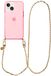 xoxo Wildhearts iPhone 14 roze hoesje met lang Dreamy koord