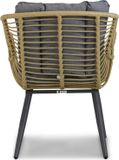 Coco Azzano/Palta 240 cm dining tuinset 7-delig Taupe-naturel-bruin 6 zitplekken Aluminium