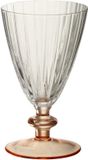 J-Line glas Gestreept - glas - transparant/zalmroze