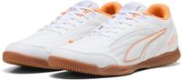 Puma Heren Truco IV Voetbalschoen 108845 01 White-Orange Glow-Vibrant Silver