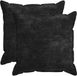 vidaXL - Kussensloop - 2 stuks - HOUTEN - Antraciet - 80 x 80 cm - Chenille Stof
