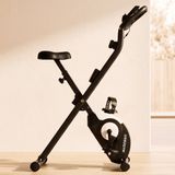 URBOGYM ALPHA Hometrainer - Magnetische Fitnessfiets - 8 Weerstandsniveaus - Vliegwiel 2 kg - Max. 110 kg - Zwart/Wit