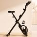 URBOGYM ALPHA Hometrainer - Magnetische Fitnessfiets - 8 Weerstandsniveaus - Vliegwiel 2 kg - Max. 110 kg - Zwart/Wit