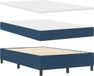 vidaXL Boxspring bed met hoofdeinde Blauw 120 x 200 cm Stof