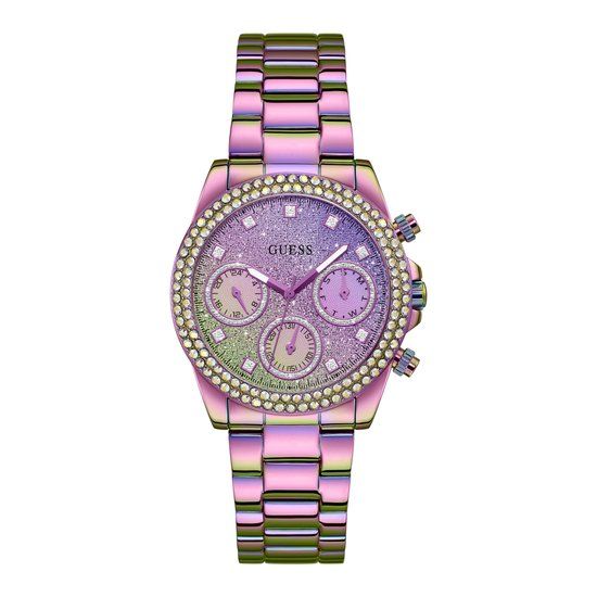 GUESS Sol GW0483L5 dames horloge 38 mm - Paars