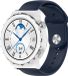 Strap-it Bracelet de montre connectée en silicone - Convient pour Huawei Watch GT 3 Pro 43mm - Bleu foncé