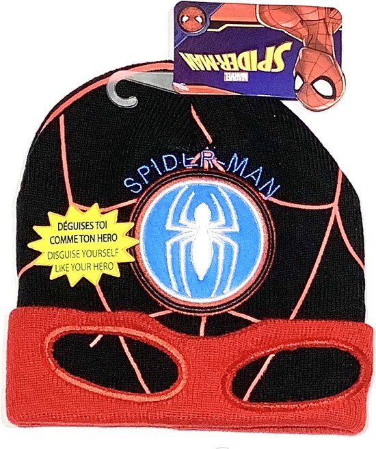 Marvel Spiderman Beanie - Black/Red - Size 52 cm (3-6 Years)