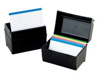 Oxford 01581 kaartenbak 127 x 203 mm Zwart
