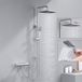 Auralum Max Doucheset - 10 inch Douchekop - Waterbesparend - Hoogte Verstelbaar 72-110CM - Wandmontage - Douchesysteem - Chroom