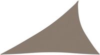 vidaXL Zonnescherm Driehoekig 4x5x6,4 m Oxford Stof Taupe