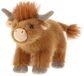 Keel Toys Schotse Hooglander koe - knuffeldier - bruin - staand - 20 cm - Eco collectie