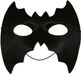Fiestas Guirca Vleermuis masker - Zwart - 22 cm