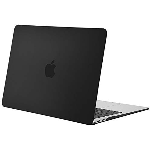 MOSISO MacBook Air 13 inch Case 2020 2019 2018 Release A1932 A2179 met Retina-display, Plastic Behuizing Van Harde Schaal Alleen Compatibel Met MacBook Air 13 inch Met Touch ID, Zwart