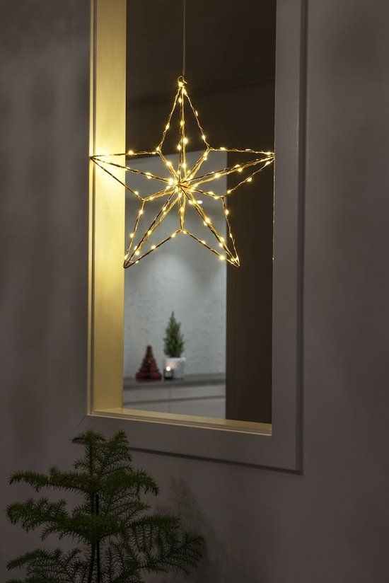 Konstsmide Kerstster - 90 LEDs - Zilver - 36x36cm