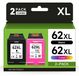 HP 62XL cartouches d'imprimante, multipack, noir et couleur, pour HP Envy/OfficeJet