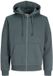 Jack & Jones Heren Sweatjack met Capuchon en Rits - Grijsblauw - XL