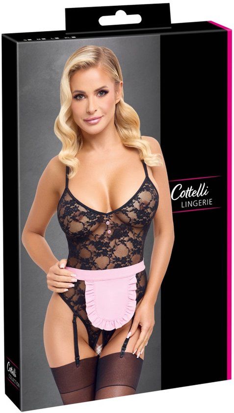 Cottelli COSTUMES Maid Body XL Zwart