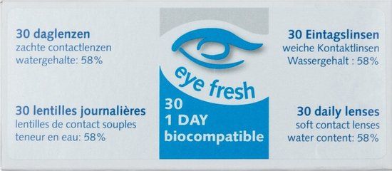 Eye Fresh Melleson Optics Eye Fresh Daglenzen -1.75