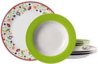 Ritzenhoff & Breker Tafelservice Doppio Shanti, 8-delig, porseleinen servies, groen