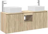 vidaXL Badkamerkastenset 3 st Sonoma Eiken 49,5 x 41 x 63 cm