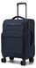 Valise - Valise de voyage souple - Compartiment pour ordinateur portable - 4 roues - Serrure TSA - Taille L : 49 × 32,5 × 79,5 cm - Bleu