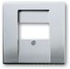 Busch-Jaeger Centrale plaat Multimedia 1-voudig aluminiumzilver