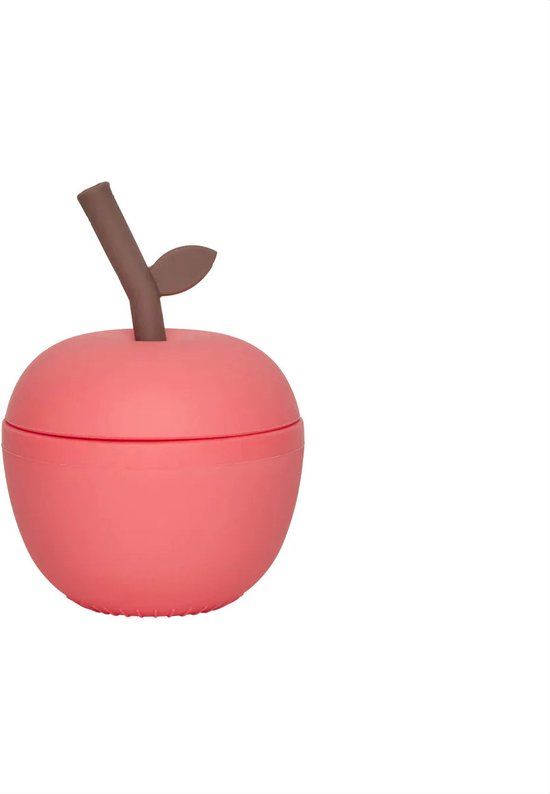 OYOY Mini OYOY Living Apple Drinkbeker | Cherry Red