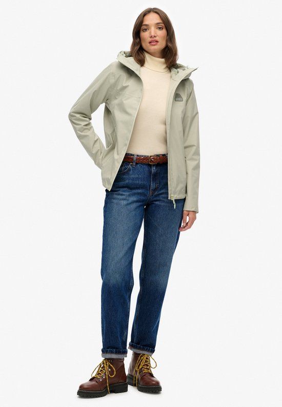 Superdry Waterdichte Jas - Dames - dusty sage - Maat S