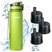 AQUAPHOR CITY bouteille filtrante, 800 ml, vert, set de 3 pièces