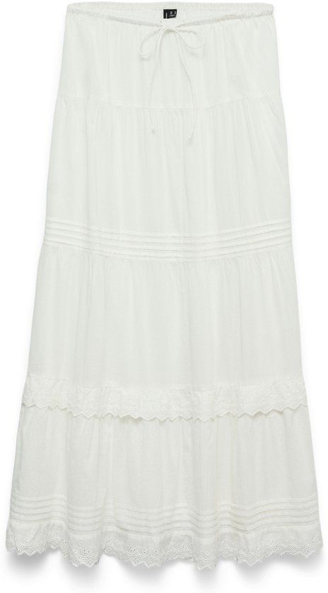 Vero Moda Rok Vmsandy Hw Ankle Skirt Wvn 10345282 Snow White Dames Maat M