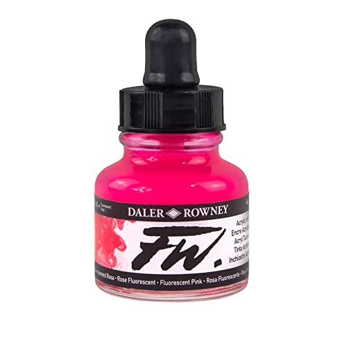 Fluorescerende acryl inkt Fw 1 oz roze