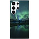 Samsung Galaxy S24 Aurores boreales Verstevigd hoesje met sublimatie bedrukking