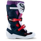 Alpinestars Bottes Tech 7S Junior Bleu Foncé Blanc Noir