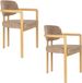 Housecraft Living Simo Eetkamerstoelen Armleuning - Set van 2
