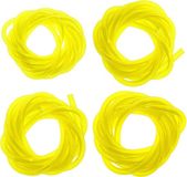 Vinatio Handels GmbH lot de 4 tuyau d'essence 60cm jaune flexible 3,5mm 2,5x5mm 3x5mm 3x6mm