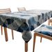 PETTI Artigiani Italiani Tafelkleed, keukentafelkleed, katoen, motief Lidia blauw, 6-zits (140 x 180 cm), 100% Made in Italy