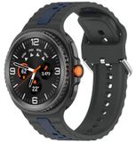 Wigento Samsung Siliconen armband voor Galaxy Watch 9 / 8 / 8 Classic, tweekleurig design
