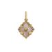 Lucardi Dames Stainless steel goldplated hanger bloem voor dames - Hanger - Staal - Goudkleurig