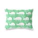 BonaMaison Petrol Groen-Wit Decoratieve Kussensloop, Kussenhoezen Bank, Decoratieve Kussenhoesjes, Kussensloop; Sofa, Slaapkamer, Kantoor, Auto 45x60 Cm - Ontworpen en vervaardigd in Turkije