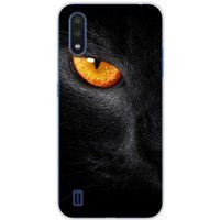 Samsung Galaxy A01 Oeil de panthere bedrukt siliconen hoesje