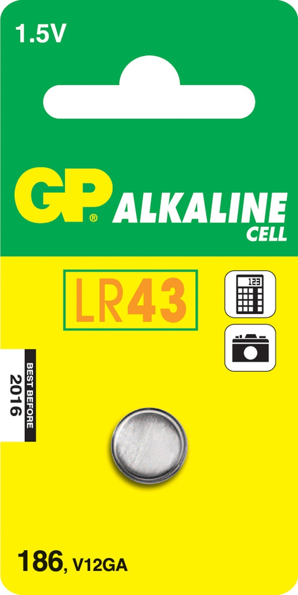 GP Batteries Alkaline Cell 186