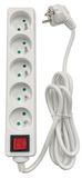 Accsup Multiplug X5 - 1.5m - White