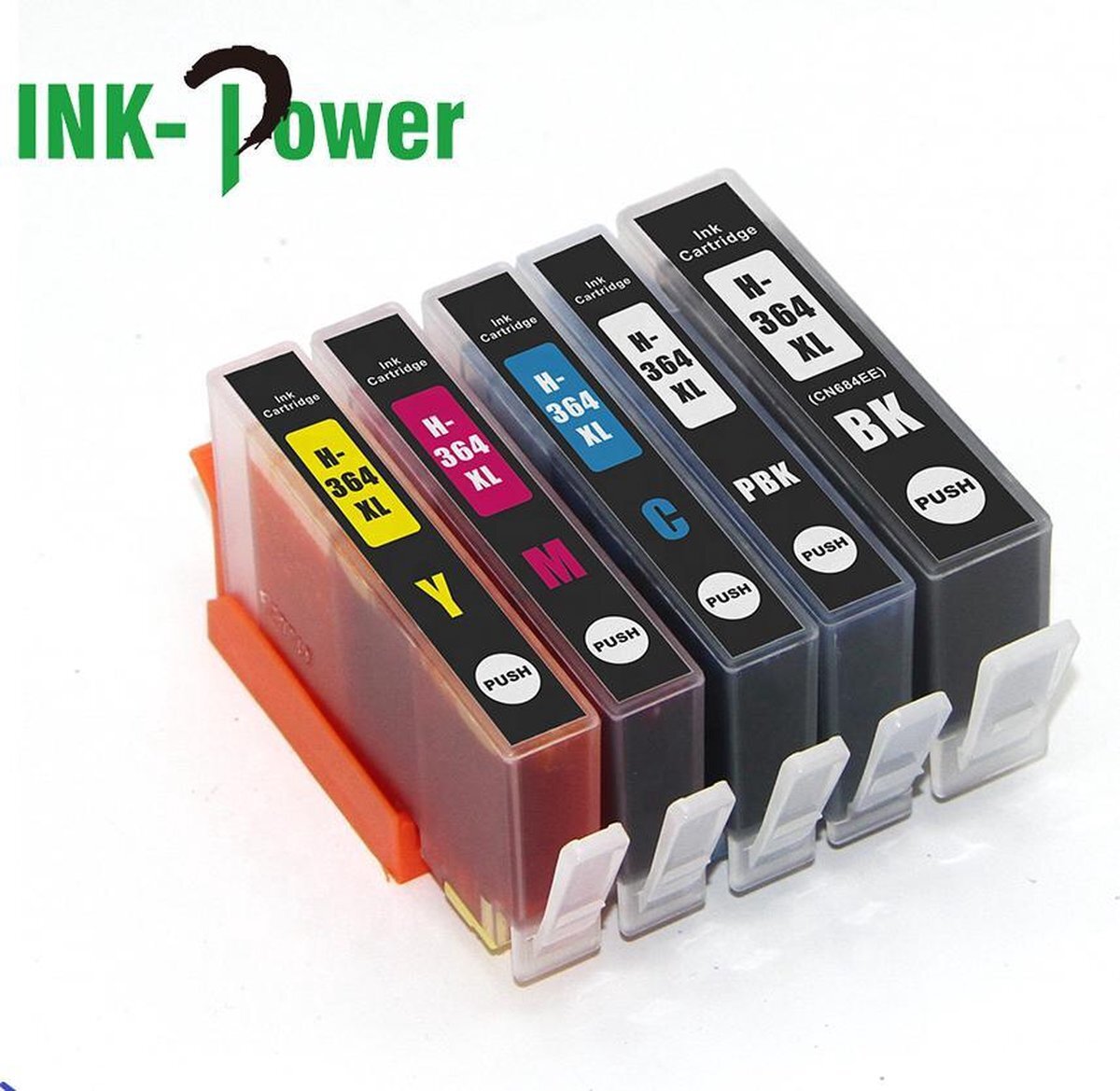 Ink Power Inktcartridge voor HP 364XL | Multipack van 5 stuks voor HP Photosmart 5510 - 5514 - 5515 - 5520 - 5522 - 5524 - 5525 - 6510 - 6520 ,6525 - 7510 - 7520 - B109n - B110 - B209a - B210 - B8550 - C5380 - C6380 - D5460